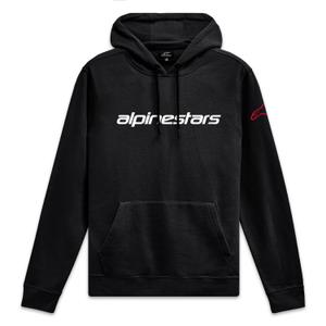 Alpinestars Wordmark Hoodie 3 crno-bijelo-crveno