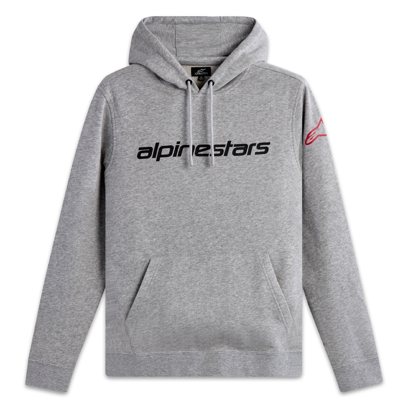 Alpinestars Wordmark Hoodie 3 sivo-crveno-crna