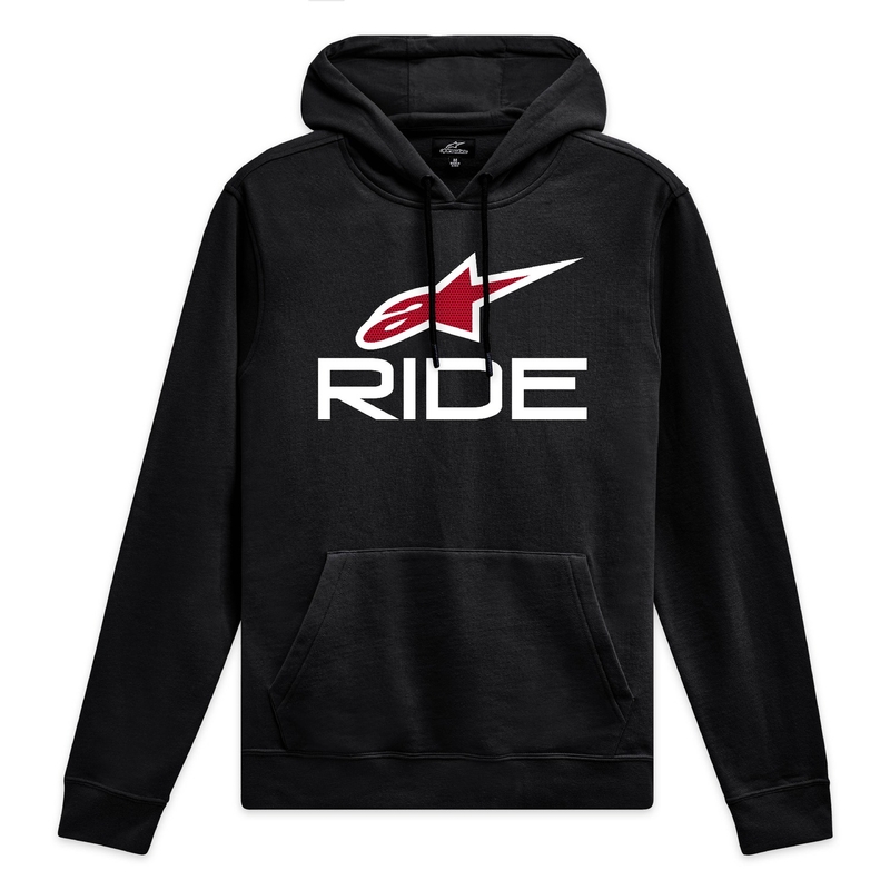 Alpinestars Ride Hoodie 4 crno-bijelo-crveno