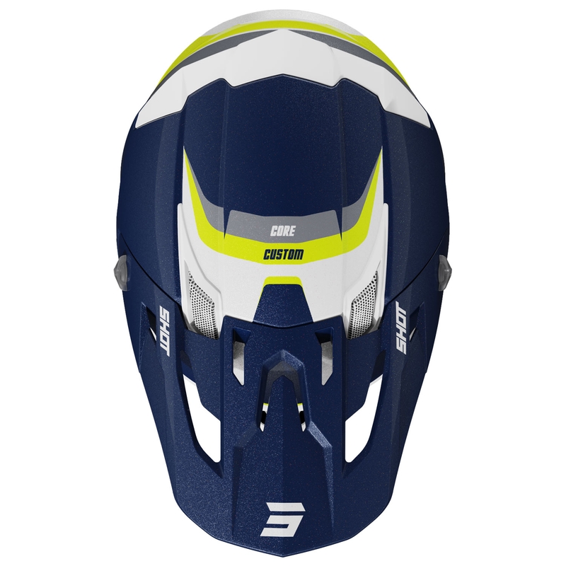 Motocross kaciga Shot Core Custom plavo-biserna
