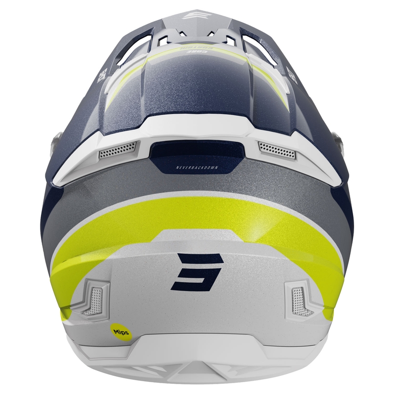 Motocross kaciga Shot Core Custom plavo-biserna
