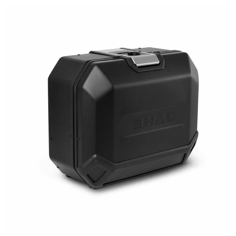Kompletní sada bočních černých hliníkových kufrů SHAD TERRA BLACK 36L/36L , včetně montážní sady SHAD DUCATI MULTISTRADA 950 / 1200 / 1260