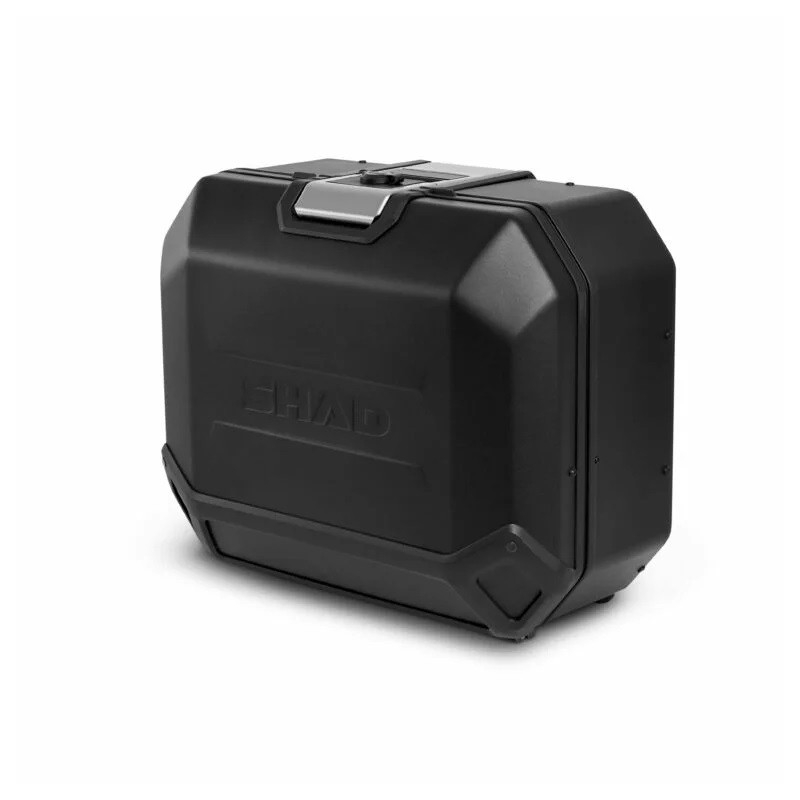 Kompletní sada bočních černých hliníkových kufrů SHAD TERRA BLACK 36L/36L , včetně montážní sady SHAD DUCATI MULTISTRADA 950 / 1200 / 1260