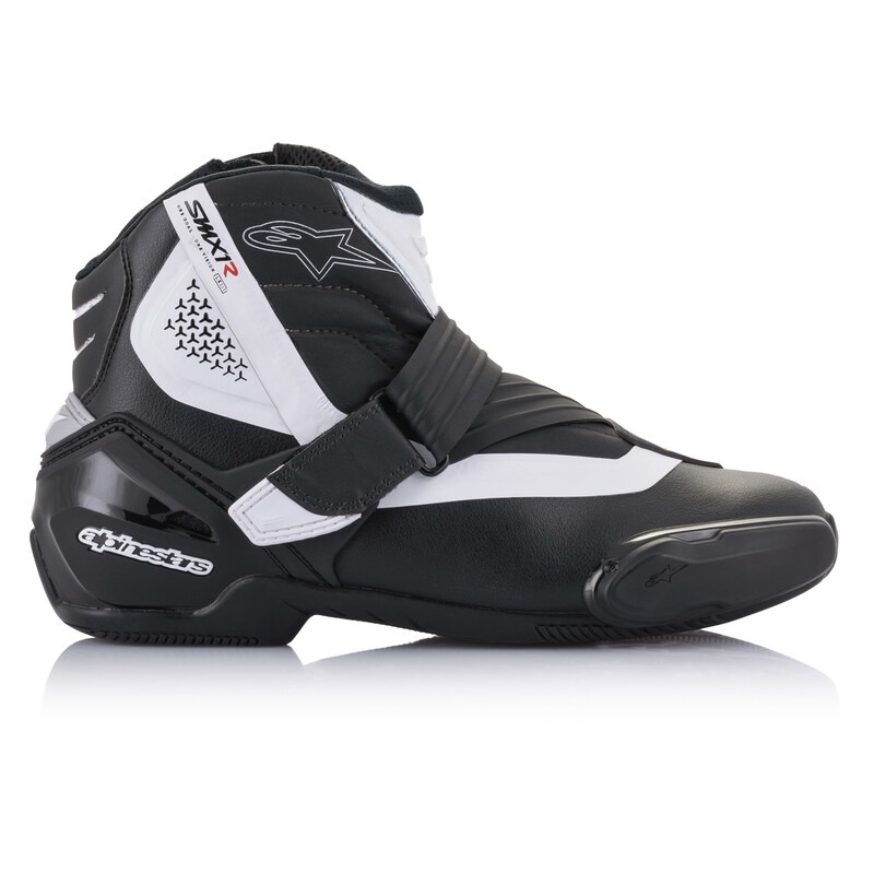 Motorističke čizme Alpinestars SMX-1 R crno-bijele