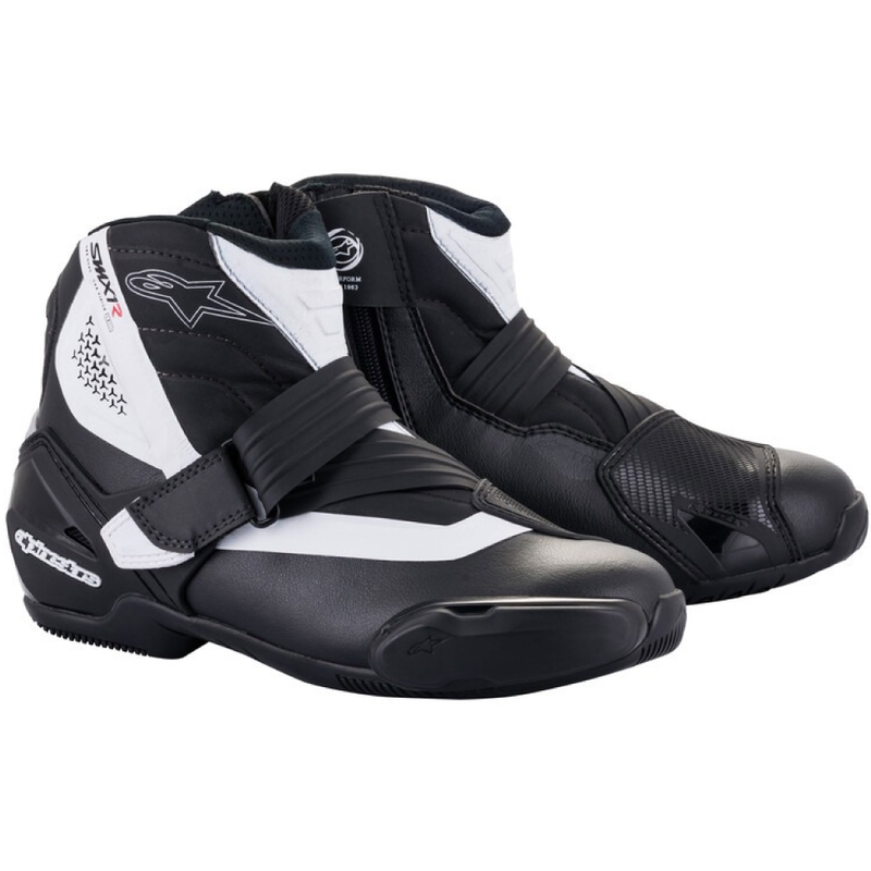Motorističke čizme Alpinestars SMX-1 R crno-bijele