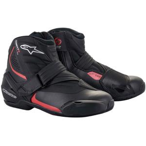 Motorističke čizme Alpinestars SMX-1 R crno-crvene