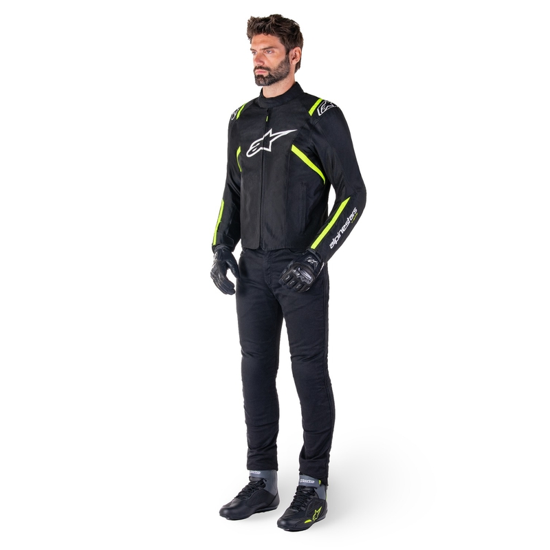 Alpinestars T-SPS 2 Vodootporna motociklistička jakna crno-bijela-fluo žuta