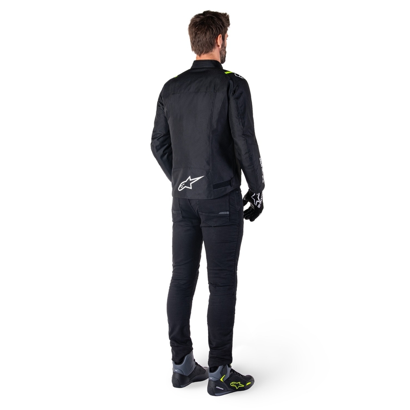 Alpinestars T-SPS 2 Vodootporna motociklistička jakna crno-bijela-fluo žuta