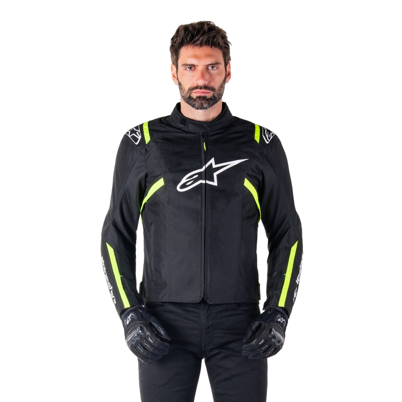 Alpinestars T-SPS 2 Vodootporna motociklistička jakna crno-bijela-fluo žuta
