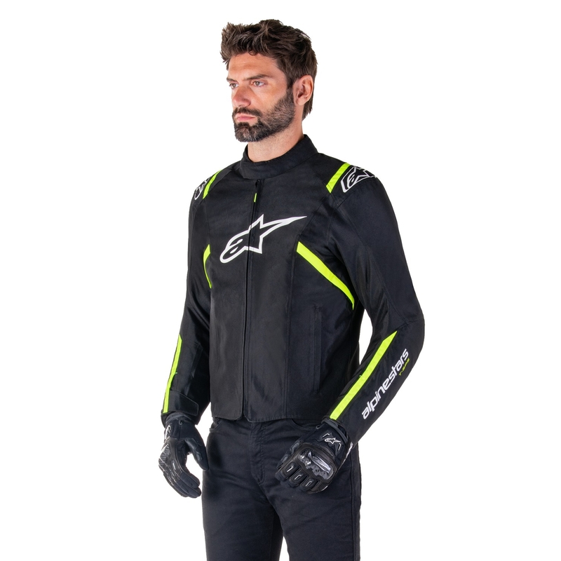 Alpinestars T-SPS 2 Vodootporna motociklistička jakna crno-bijela-fluo žuta