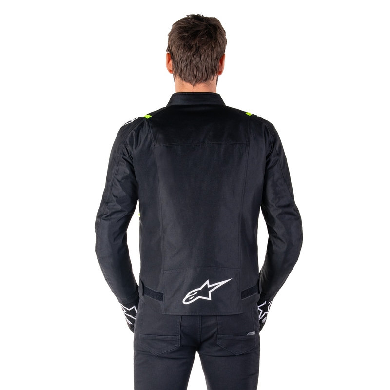 Alpinestars T-SPS 2 Vodootporna motociklistička jakna crno-bijela-fluo žuta