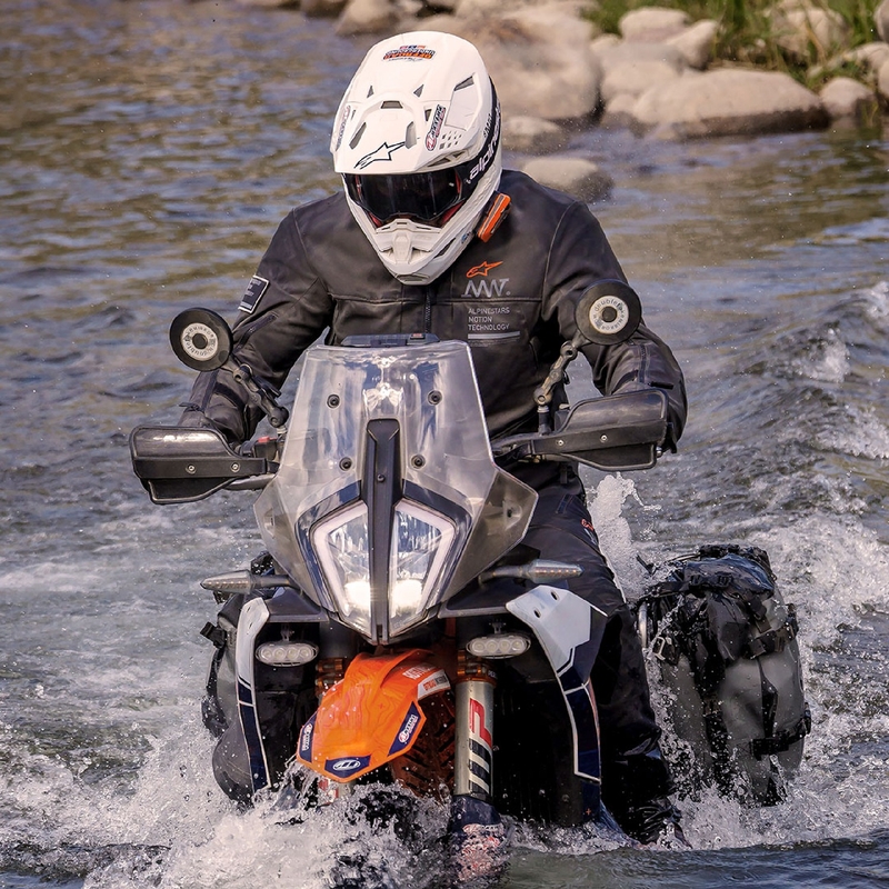 Motociklistička jakna Alpinestars AMT-8 Stretch Drystar XF crna