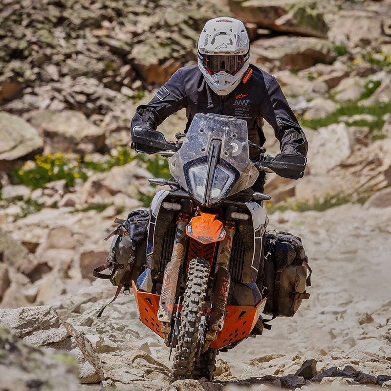 Motociklistička jakna Alpinestars AMT-8 Stretch Drystar XF crna