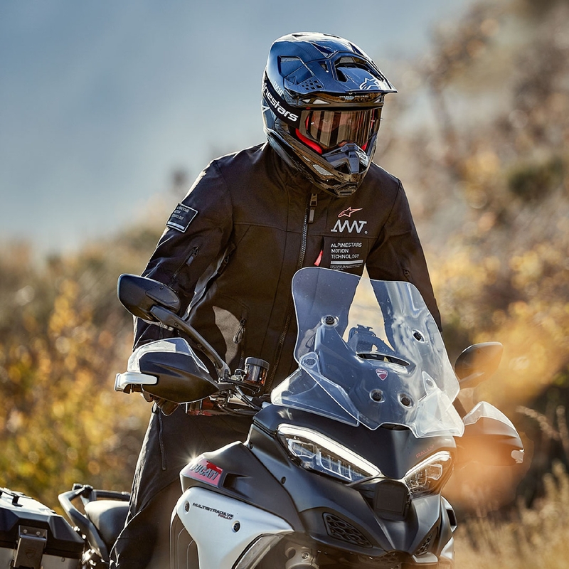 Motociklistička jakna Alpinestars AMT-8 Stretch Drystar XF crna