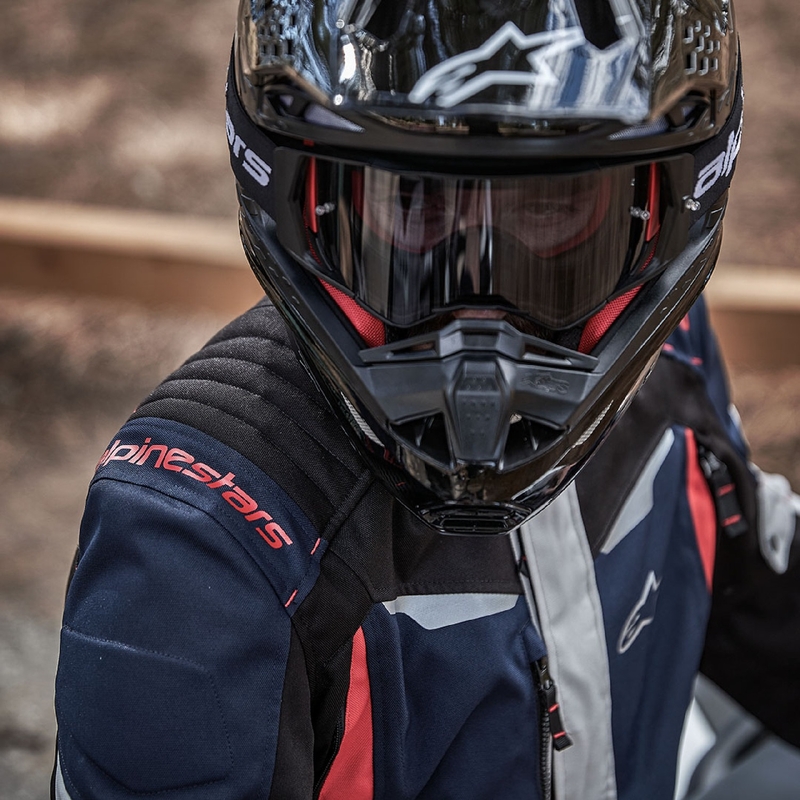 Alpinestars ST-1 Vodootporna motociklistička jakna tamno plava-crno-crvena