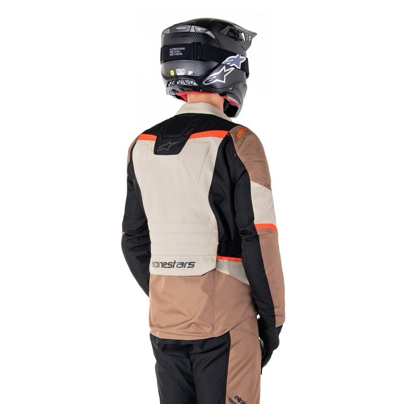 Alpinestars ST-1 Vodootporna motociklistička jakna kaki-pješčano-crna-fluo crvena