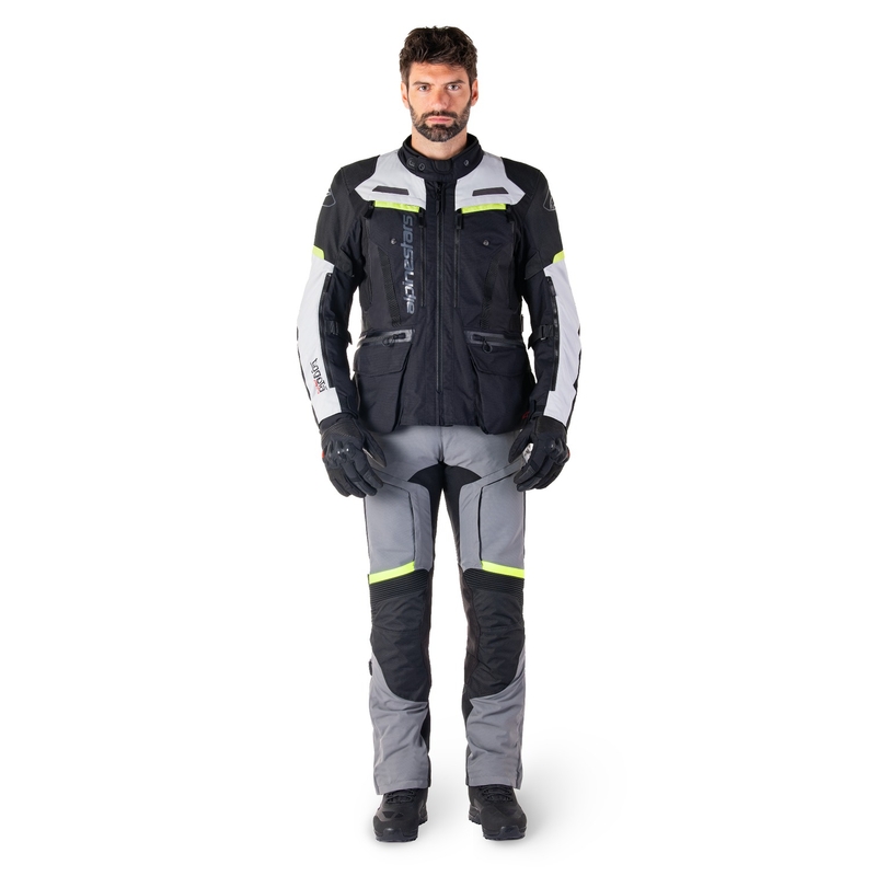 Alpinestars Bogota PRO Drystar motociklistička jakna crno-siva-fluo žuta