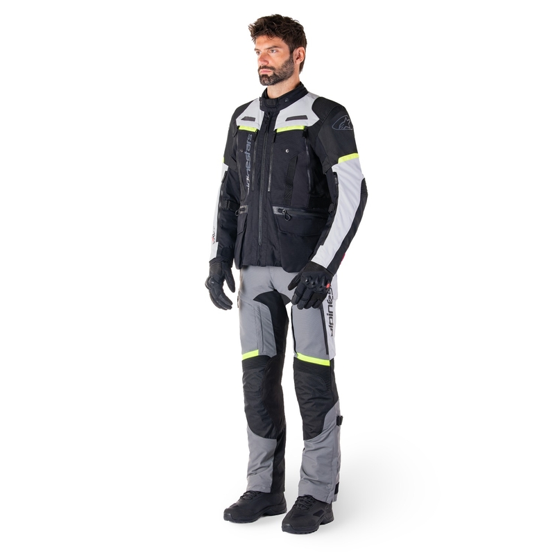 Alpinestars Bogota PRO Drystar motociklistička jakna crno-siva-fluo žuta