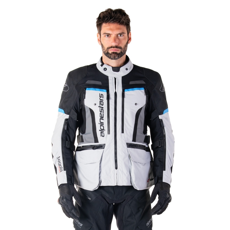 Alpinestars Bogota PRO Drystar motociklistička jakna sivo-crno-plava