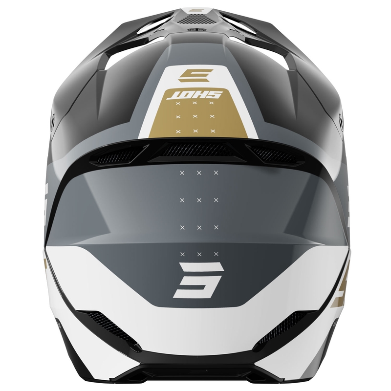 Shot Furious League motocross kaciga zlatno-crna