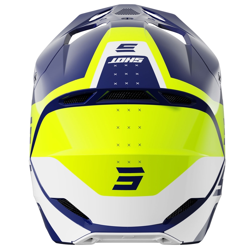 Motocross kaciga Shot Furious League plavo-fluo žuta