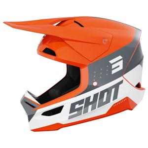 Shot Furious League motocross kaciga narančasto-siva