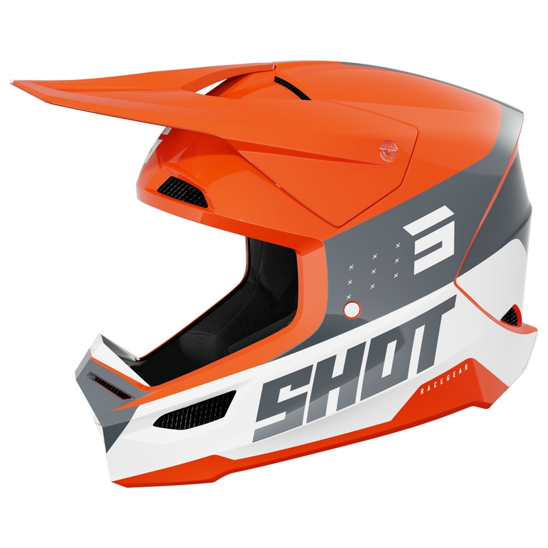Shot Furious League motocross kaciga narančasto-siva
