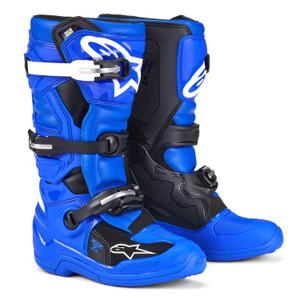 Dječje motociklističke čizme Alpinestars Tech 7 S plavo-bijelo-crne 2025