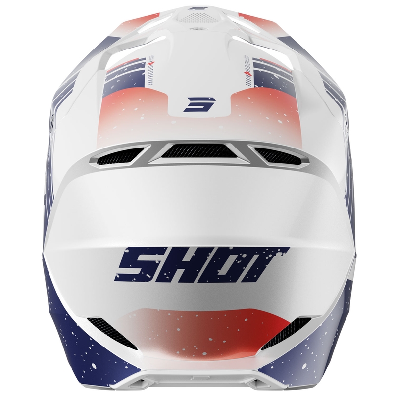 Motocross kaciga Shot Furious Mirage plavo-crvena
