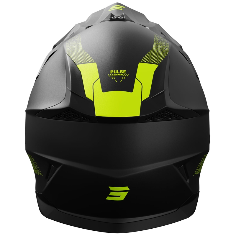 Motocross kaciga Shot Pulse Element mat fluo žuta