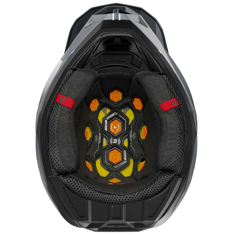 Motocross kaciga Shot Lite Challenger biserno siva holografska