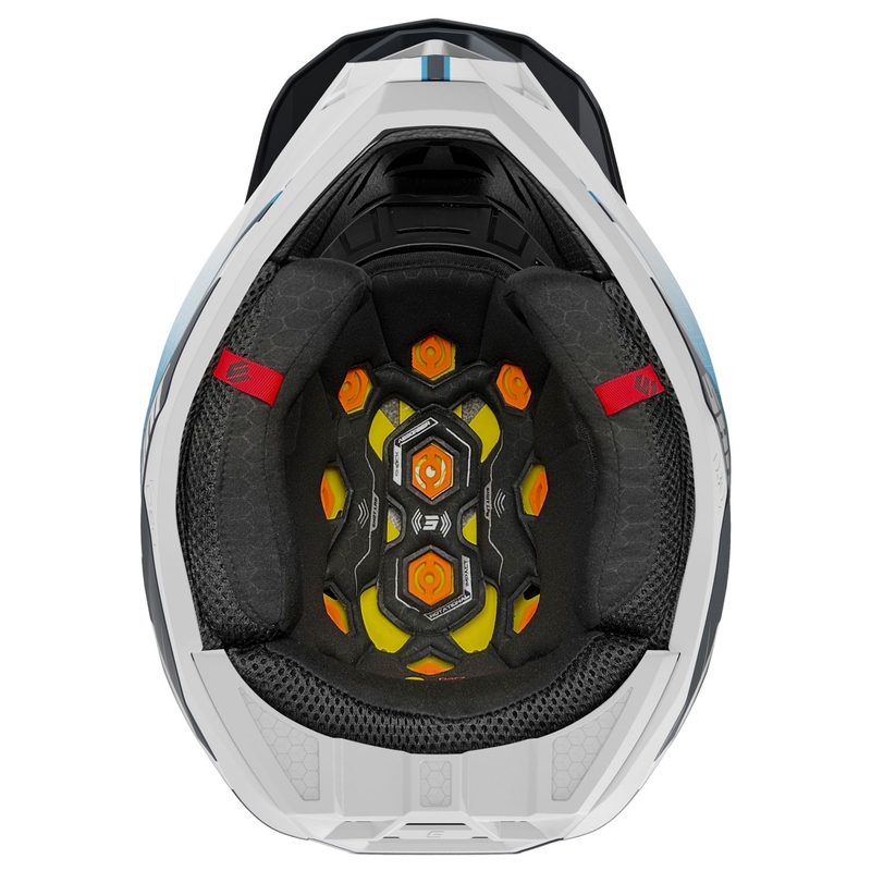 Motocross kaciga Shot Lite Challenger mat plava
