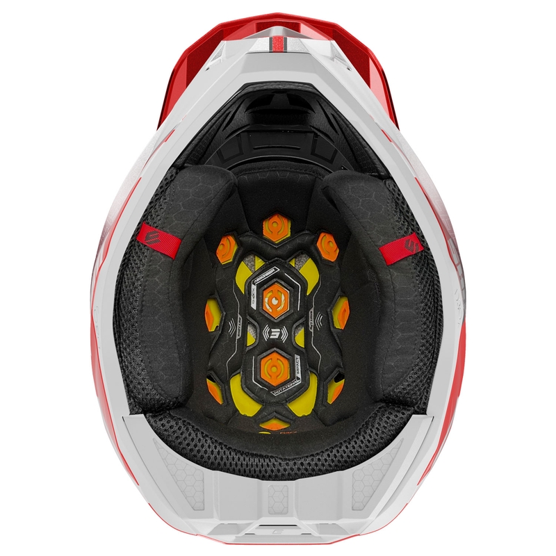 Motocross kaciga Shot Lite Challenger biserno crvena