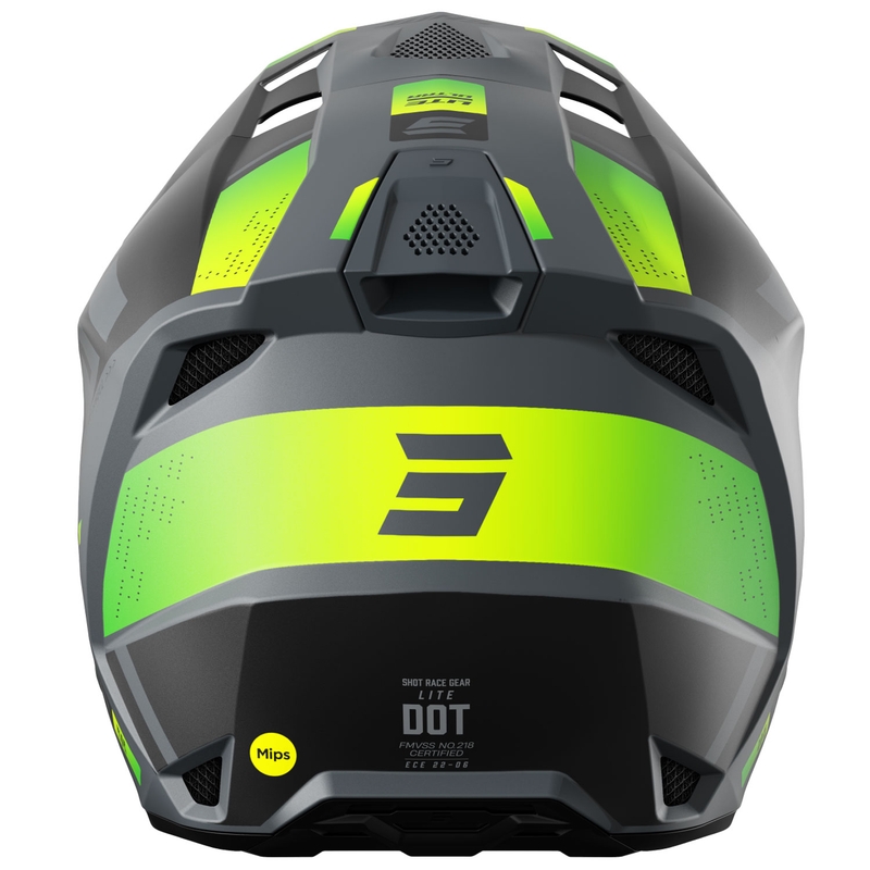 Motocross kaciga Shot Lite Ultra mat fluo žuta