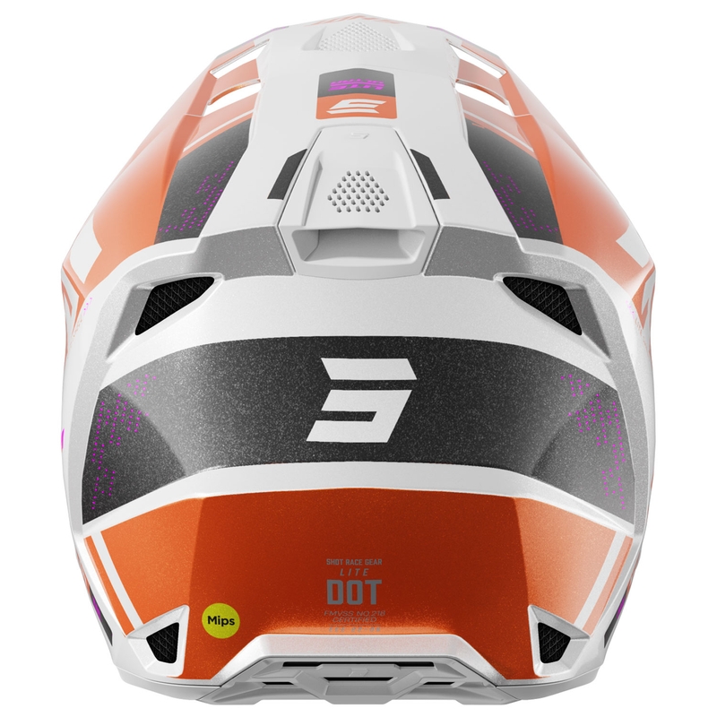 Motocross kaciga Shot Lite Ultra biserno narančasta