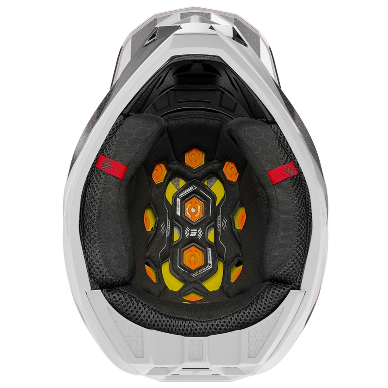 Motocross kaciga Shot Lite Ultra biserno narančasta