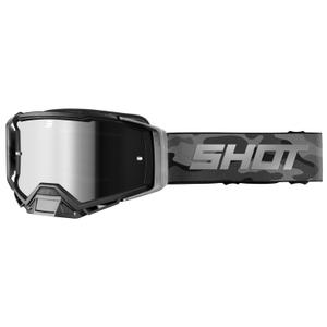 Motocross naočale Shot Core sive camo s iridium pleksiglasom