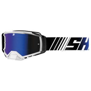 Motocross naočale Shot Core plavo-bijele s iridij pleksiglasom