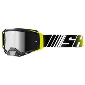 Motocross naočale Shot Core fluo žuto-bijele s iridij pleksiglasom