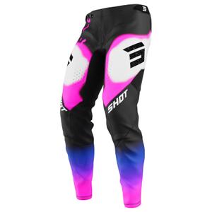 Motocross hlače Shot Aerolite Astral plavo-roze