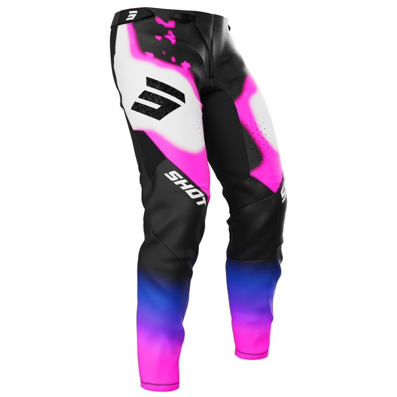 Motocross hlače Shot Aerolite Astral plavo-roze