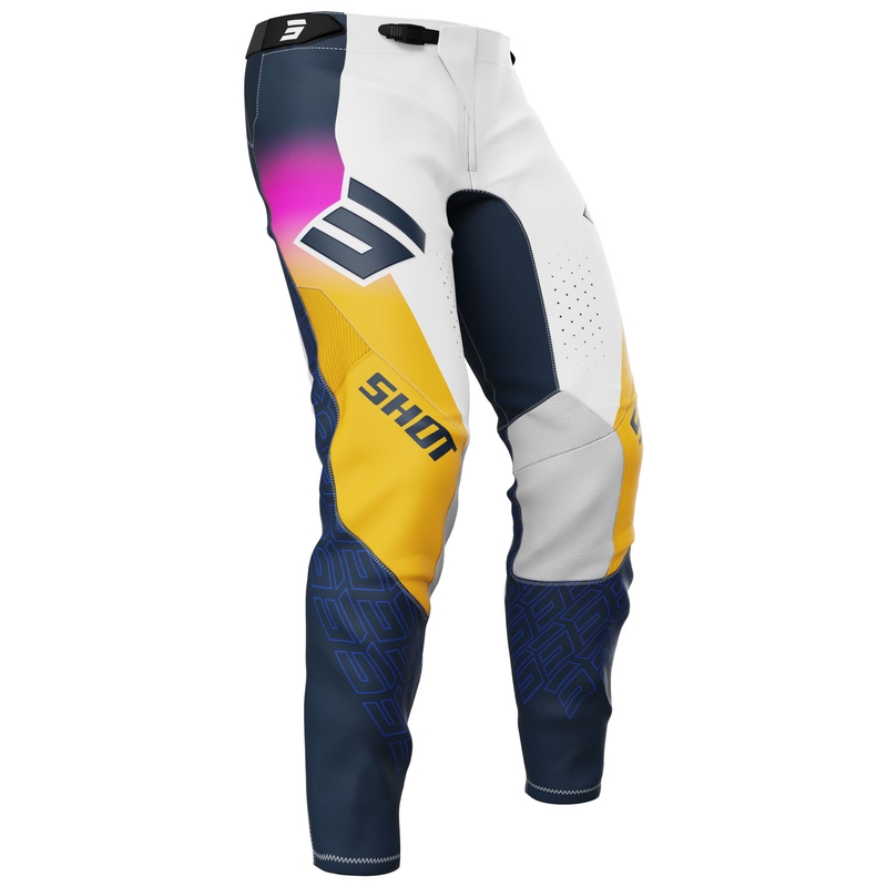 Motocross hlače Shot Aerolite Ultra plavo-narančasto-roze