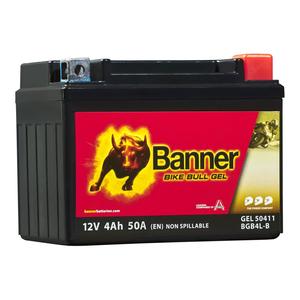 Gel akumulator za motocikle Banner Bike Bull GEL 504 11/BGB4L-B - GB4L-B 12V, 4Ah, 50A
