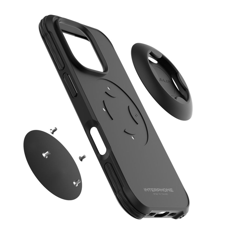 Zaštitna maska Interphone QUIKLOX Tetraforce za Apple iPhone 16 Pro crna