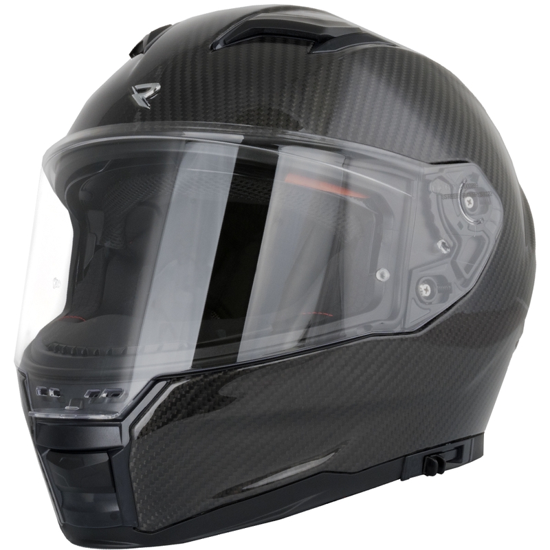 Street Racer Titan Carbon kaciga za motocikle s punim licem, crna
