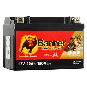 Gel akumulator za motocikle Banner Bike Bull GEL 510 21/BGTX12A-4 -GTX12A-4 12V, 10Ah, 150A