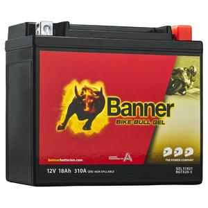 Gel akumulator za motocikle Banner Bike Bull GEL 518 21/BGTX20-3 - GTX20-3 12V, 18Ah, 310A