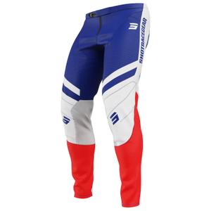 Motocross hlače Shot Contact Mythic plavo-crvene