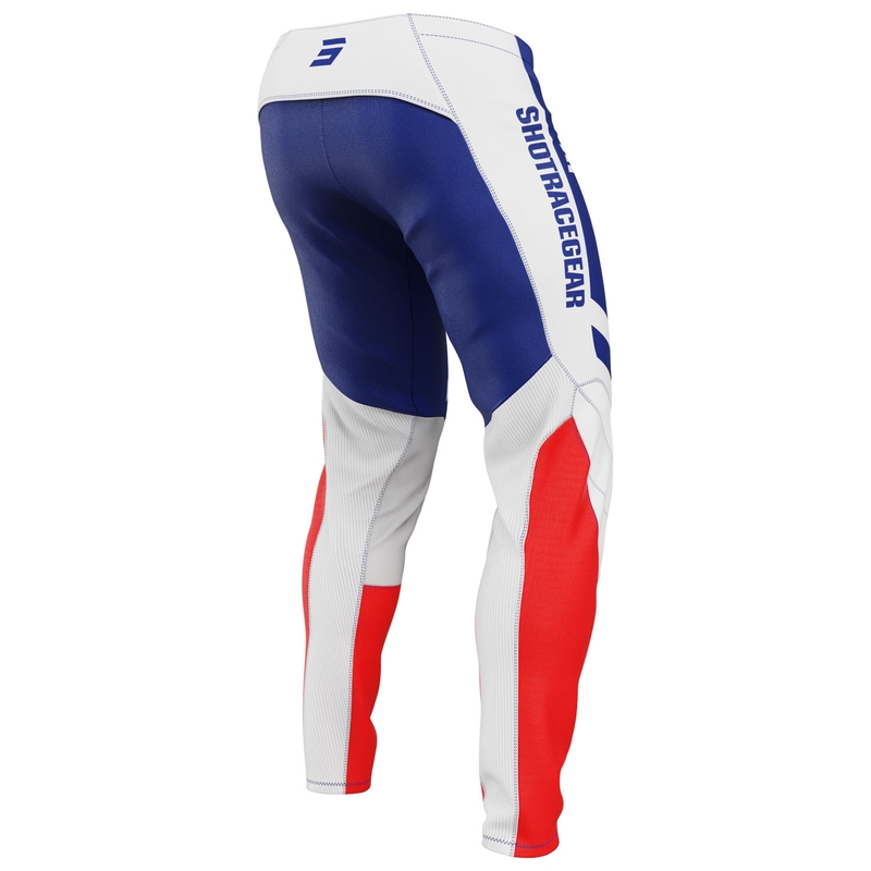Motocross hlače Shot Contact Mythic plavo-crvene