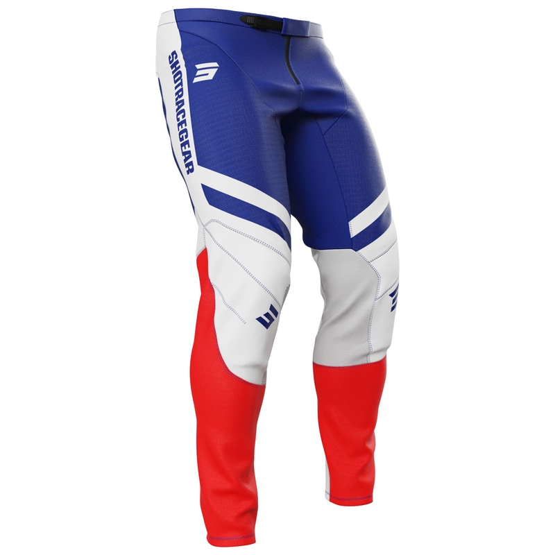 Motocross hlače Shot Contact Mythic plavo-crvene